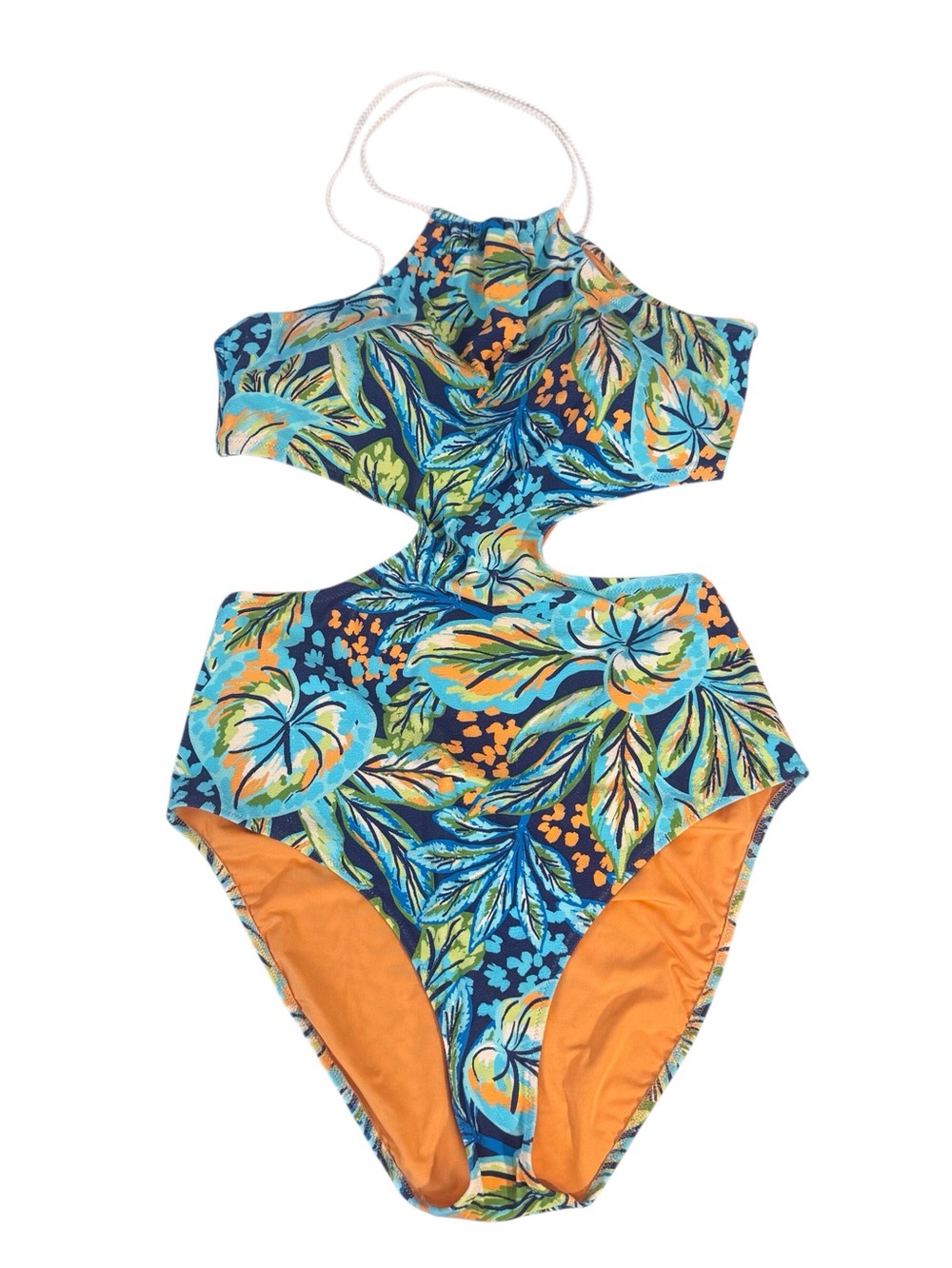 Aerie NWT Size X-Large Floral One Piece Bathing Suit Cutout Beach Vacation